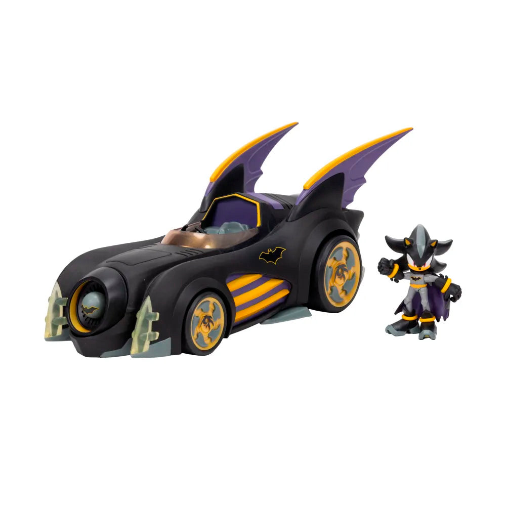 Batimovil Y Figura Shadow 6 Cms Sonic Dc Comics